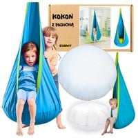 Kokon wiszący huśtawka fotel bujak dla dzieci namiot do pokoju montessori