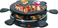 GRILL ELEKTRYCZNY RACLETTE STOŁOWY 6 PATELNI 1200W