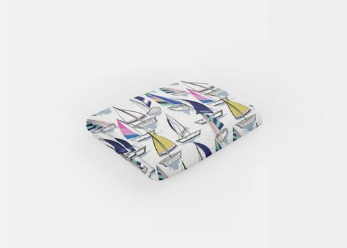 RĘCZNIK Łódki z twoim dowolnym tekstem 150x70cm 043H na Arena.pl