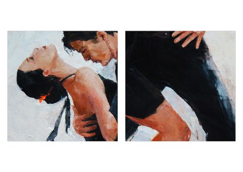 Zegar Ścienny - Tango Tancerze  - 40X40 Cm - C3Ad40X40-3771 na Arena.pl