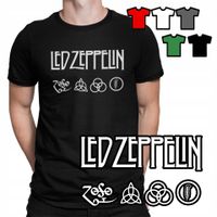 KOSZULKA T-SHIRT MĘSKI WZORY - LED ZEPPELIN ROCK METAL MUZYKA - M