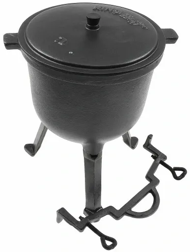 KOCIOŁEK 7 L GARNEK MYŚLIWSKI ŻELIWNY EMALIOWANY zdjęcie 8