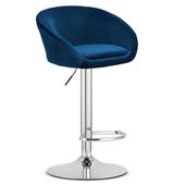 Hoker EAST - aksamit granatowy / baza chrom