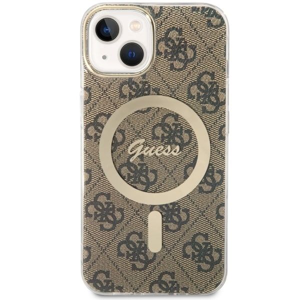 Etui Guess do iPhone 15, iPhone 14, iPhone 13, Brązowy, MagSafe zdjęcie 2