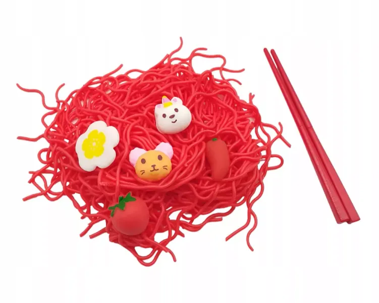 Slime Ramen Nudle. Misiowy przytulas zdjęcie 3