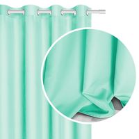 Zasłona gotowa na przelotkach VIVA 140x250 miętowa