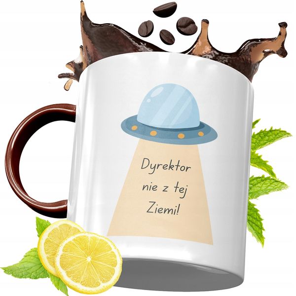 Kubek Bordowy Dla Dyrektora Na Urodziny Prezent Z Nadrukiem Ze Zdjęciem zdjęcie 1