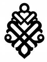 Zawieszka dekor ozdoba ażurowa dekoracja Z4 czarna