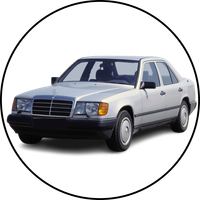Opłatek na tor Mercedes W 124 Samochód Auto Bryka Fura Urodziny 18 30 40 50
