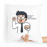 Poduszka Prezent Dla Kierownika Zaufaj Mi Z Nadrukiem Ze Zdjęciem