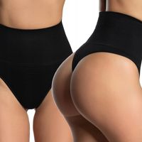 MOCNO wyszczuplające BRZUCH majtki STRINGI korygujące MODELUJĄCE MEGATALIA