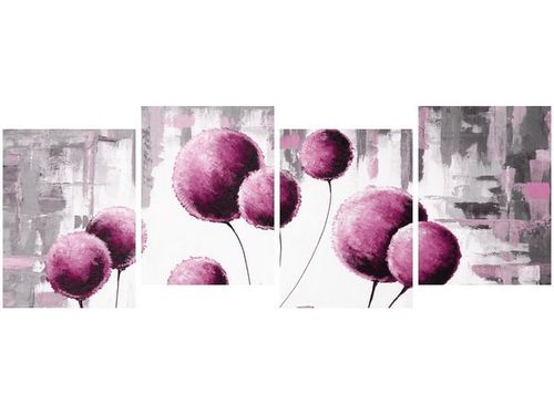 45CM 120 OBRAZ 4 ELEM ABSTRAKCYJNE DMUCHAWCE FUKSJI ŚCIENNY na Arena.pl