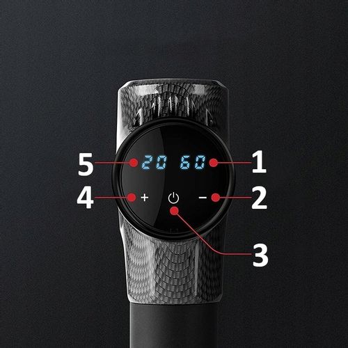 PISTOLET DO MASAŻU PLECÓW CIAŁA STÓP MASAŻER MASSAGE GUN 10 KOŃCÓWEK ZESTAW na Arena.pl