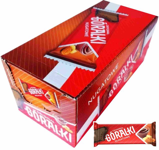 (x36) GÓRALKI Wafel Nugatowy 45g zdjęcie 1