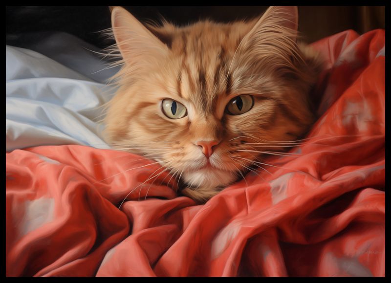 Plakat 70x50cm Mruczący Spokój zdjęcie 2