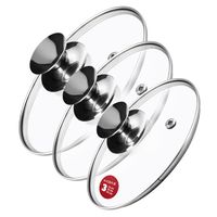 KADAX Pokrywka Szklana Pokrywa Zestaw 16/18/20cm