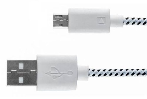 KABEL USB do iPhone 5 BIAŁY OPLOT na Arena.pl