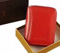 mały ELEGANCKI skórzany PORTFEL damski ROVICKY Rd