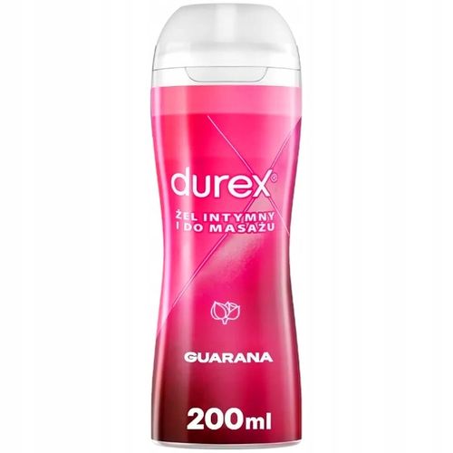 Żel Intymny DUREX PLAY GUARANA 2w1 200ml Duży Lubrykant Wodny Sex Masaż na Arena.pl
