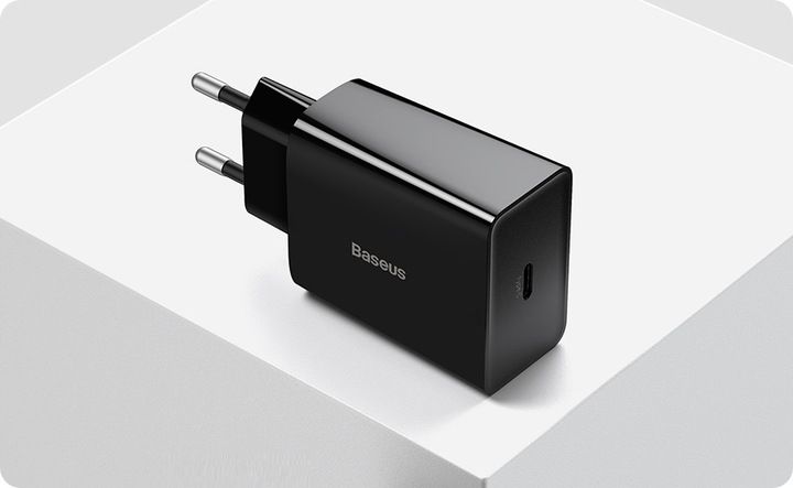 BASEUS SZYBKA ŁADOWARKA SIECIOWA ZASILACZ USB-C TYPE-C 20W PD QC 3.0 zdjęcie 8