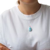 Zawieszka - larimar łza w srebrze 2