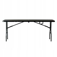 STÓŁ OGRODOWY ROZKŁADANY SKŁADANY CATERINGOWY BANKIETOWY RATTANOWY 180x76cm