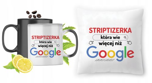 Dla Striptizerki Zestaw Kubek Magiczny + Poduszka Z Nadrukiem Ze Zdjęciem na Arena.pl