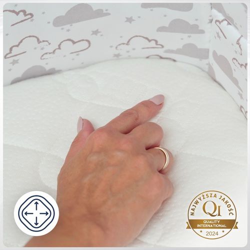 Materac do dostawki Kinderkraft Neste up do łóżeczka dostawnego Neste Grow na Arena.pl