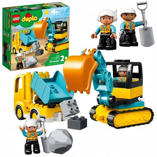 LEGO Duplo 10931 Samochód Ciężarowy koparka budowa duże klocki 2 3 4 latka na Arena.pl