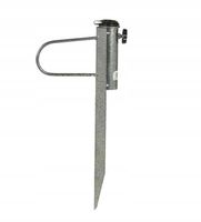 Stojak do parasola ogrodowego wbijany metalowy z adapterem