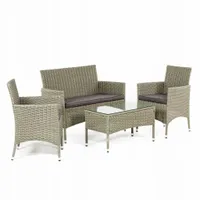 ZESTAW MEBLI TECHNORATTAN OGRÓD TARAS SOFA FOTELE