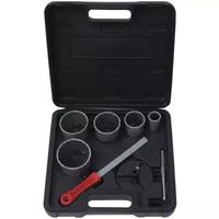 ZESTAW WYCINACZY, OTWORNIC DEDRA DED1519 Z NASYPEM HM 33, 53, 67, 73, 83MM Z PILNIKIEM