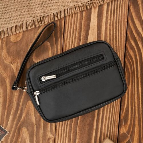 saszetka męska skórzana do ręki czarna pojemna klasyczna abruzzo abr-29 na Arena.pl