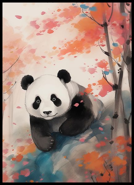 Plakat 50x70cm Panda wśród Klonów zdjęcie 2