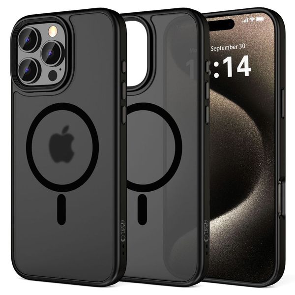 Etui Tech-Protect Magmat MagSafe TPU i PC DO iPhone 16 Pro Max Czarne zdjęcie 1