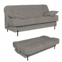 Kanapa sofa Sara rozkładana wersalka do spania Rene  szara