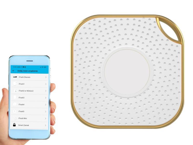 iTrack5 lokalizator kluczy Bluetooth GPS Biały zdjęcie 1