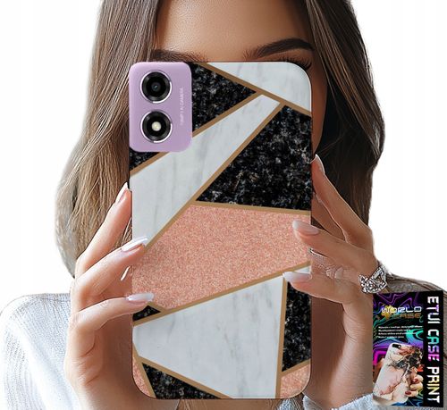 ETUI DO MOTOROLA MOTO E14 - ELEGANCKIE MODNE WZORY CASE + SZKŁO na Arena.pl