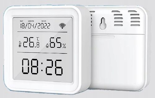 Termometr Czujnik Temperatury Wilgotności i Zegar TUYA SMART LIFE WIFI LCD na Arena.pl