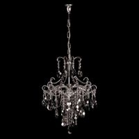 Żyrandol LAMPA wisząca VEN W-E 0705/4 pałacowa OPRAWA zwis na łańcuchu z kryształkami grafitowy