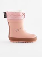 Różowy z motywem królików - Ocieplane kalosze z wyściółką Thinsulate R20.5