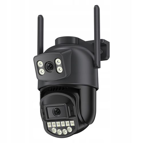 PODWÓJNA KAMERA ZEWNĘTRZNA FHD 2X5MP ZOOM OBROTOWA IP WIFI ALARM DETEKCJA na Arena.pl