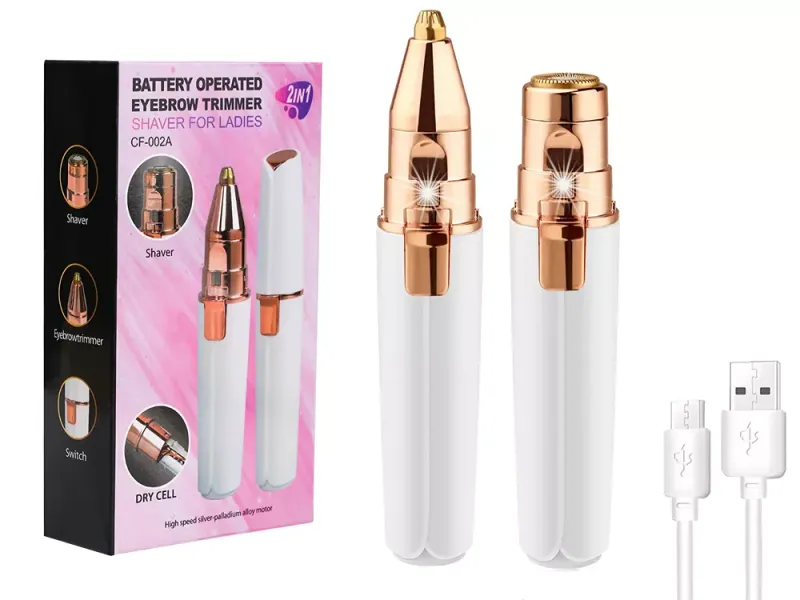 Depilator do brwi trymer do twarzy golarka damska zdjęcie 19