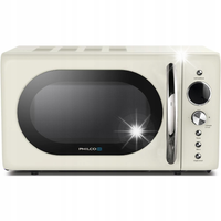 MIKROFALÓWKA KUCHENKA MIKROFALOWA MIKROFALA PHILCO RETRO 20 L 700W KREMOWA