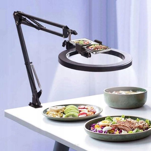 LAMPA RING 26cm USB DO TELEFONU WYSIĘGNIK PILOT zdjęcie 10