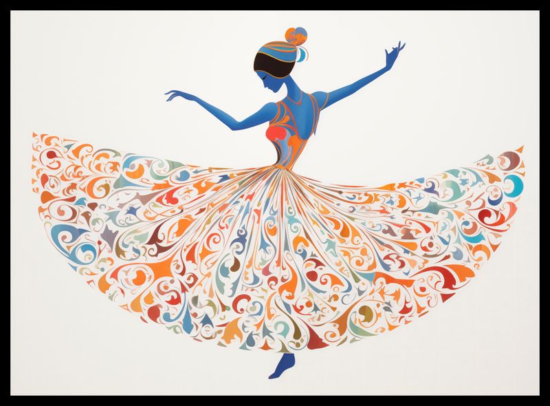 Plakat 55x40cm Wirująca Balerina zdjęcie 2