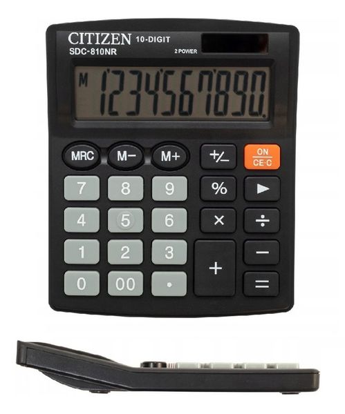 Kalkulator biurowy Citizen SDC-810NR 10-cyfrowy zdjęcie 1