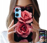 ETUI DO OPPO RENO7 5G - PIĘKNE RÓŻOWE RÓŻE, KWIECISTE WZORY, CASE