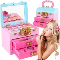 Kuferek z Kosmetykami do Makijażu Paznokci MakeUp do paznokci makijaż Make