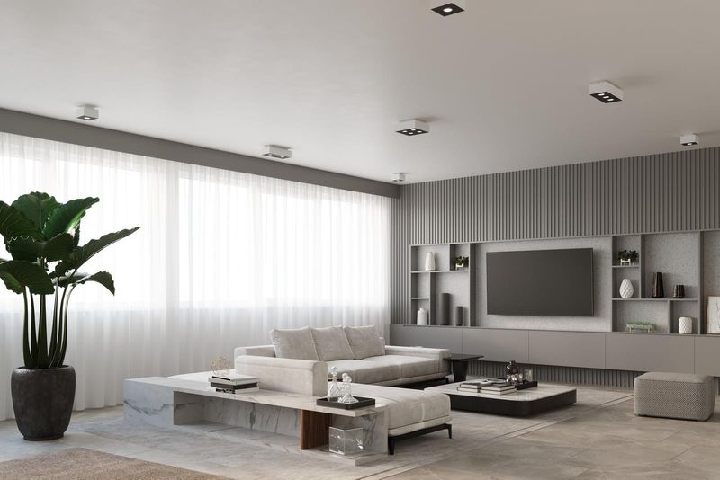 Downlight LAMPA sufitowa SL.0067 prostokątna OPRAWA metalowa biała zdjęcie 4